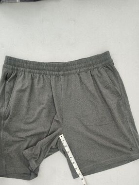 Xersion Men's Heather Gray Athletic Shorts with Elastic Waist